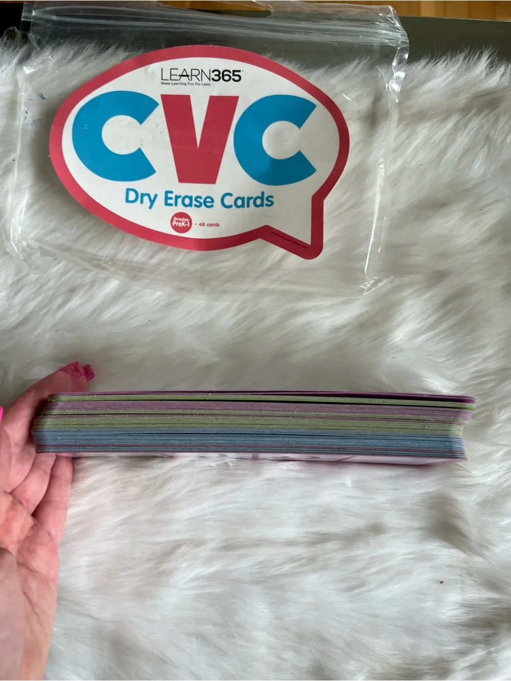 CVC Dry Erase Cards - learn 365